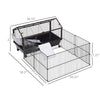 Small Animal Play Fence Cage With Rolling Casters, Water Bottle - Pawsome Gadgets – Smart Accessories for Pets