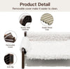 MEWOOFUN Raised Cat Bed For Indoor Cats - Elevated Plush Pet Sofa With Non-Slip Bottom, Supports 44 Lbs, Washable Small Dog Bed For Kittens & Puppies Beige Brown - Pawsome Gadgets – Smart Accessories for Pets