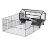 Small Animal Play Fence Cage With Rolling Casters, Water Bottle - Pawsome Gadgets – Smart Accessories for Pets