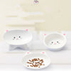 Ceramic Small Cat Face Shape Pet Food Bowl Cat Bowl Dog Bowl Universal And Easy To Clean - Pawsome Gadgets – Smart Accessories for Pets