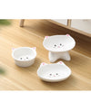 Ceramic Small Cat Face Shape Pet Food Bowl Cat Bowl Dog Bowl Universal And Easy To Clean - Pawsome Gadgets – Smart Accessories for Pets