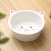 Ceramic Small Cat Face Shape Pet Food Bowl Cat Bowl Dog Bowl Universal And Easy To Clean - Pawsome Gadgets – Smart Accessories for Pets