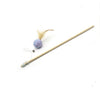 Handmade Wooden Cat Wand Toy – Interactive Teaser with Mouse & Scratch Board - Pawsome Gadgets – Smart Accessories for Pets