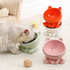 Ceramic Cat Bowl Cat Bowl Cat Food Bowl Neck Guard Oblique Mouth Dog Bowl Pet Bowl - Pawsome Gadgets – Smart Accessories for Pets