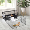 Small Animal Play Fence Cage With Rolling Casters, Water Bottle - Pawsome Gadgets – Smart Accessories for Pets