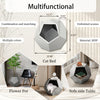 25.98 Inch Modern Pet Furniture, Including Cat Rack Side Table, Sofa Side Table, Flower Pot MDF Multifunctional Furniture, Cement Gray, Prohibited Platform Temu - Pawsome Gadgets – Smart Accessories for Pets
