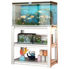 20-30 Gallon Fish Tank Stand - Metal Aquarium Stand, 34 W X 18 D X 31H Adjustable Heavy Duty Reptile Tank Stand, Adjustable 3-Tier Fish Tank Rack Shelf For Home Office, Tank Not Included - Pawsome Gadgets – Smart Accessories for Pets