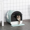 Cat Litter Box With Lid, Indoor Cat With Tray, Spoon, Strainer - Pawsome Gadgets – Smart Accessories for Pets
