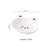 Ceramic Small Cat Face Shape Pet Food Bowl Cat Bowl Dog Bowl Universal And Easy To Clean - Pawsome Gadgets – Smart Accessories for Pets